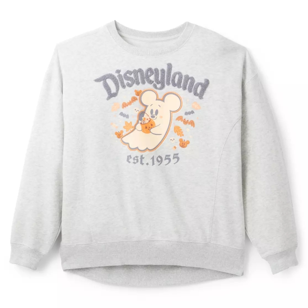 Small New In Hand Disney Parks 2025 Halloween Mickey Mouse Cutie Ghost Sweatshir
